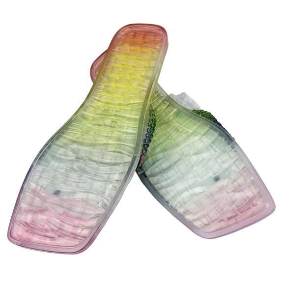 Katy Perry the Geli Slide Thong Sandals Rainbow 11 - Picture 8 of 8